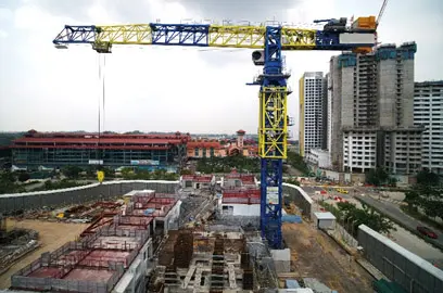 Orange machinetech High-performance tower cranes for rent and sale